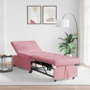 vidaXL Bäddsoffa Rosa 67 x 194 x 38 cm Sammet