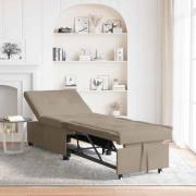 vidaXL Soffsäng med kudde Taupe 67 x 194 x 82 cm Plywood