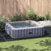 vidaXL Bottenmatta för pool Svart 550 x 280 cm Polyester geotextil