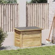 vidaXL Förvaringslåda Brun 80 x 44.5 x 57.5 cm Impregnerad furu