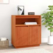 vidaXL Sideboard Vaxbrun 70 x 34 x 80 cm Massiv furu
