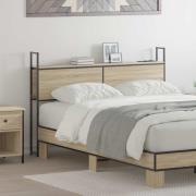 vidaXL Förvaringsgavel med Laddstation Sonoma ek 138 x 15 x 98 cm