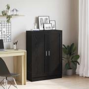 vidaXL Bokhylla Svart ek 82.5 x 30.5 x 115 cm Konstruerat trä