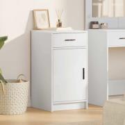 vidaXL Sideboard med låda Vit 40 x 40,5 x 75 cm Konstruerat trä