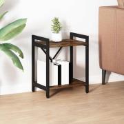 vidaXL Bokhylla Rökfärgad ek 40 x 30 x 48.5 cm Konstruerat trä