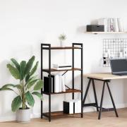 vidaXL Hyllsystem Rökt ek 40 x 30 x 85 cm Konstruerat trä