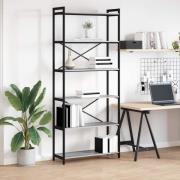 vidaXL Bokhylla Grå sonoma 80 x 30 x 188 cm Konstruerat trä