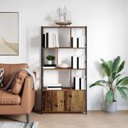 vidaXL Hyllsystem Gammalt trä 80 x 30 x 155,5 cm Konstruerat trä