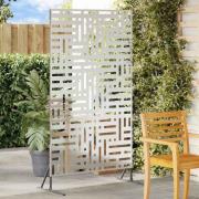 vidaXL Avskärmningsskärm Grå 100 x 50 x 180 cm Stål