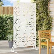 vidaXL Avskärmningsskärm Vit Stål