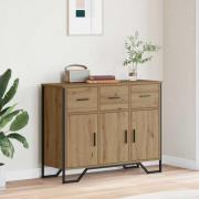 vidaXL Sideboard med låda Artisan Ek 97 x 32,5 x 74,5 cm