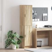 vidaXL Högskåp Sonoma ek 35 x 39 x 168 cm Konstruerat trä