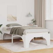 vidaXL Sängram Vit 75 x 190 cm Massiv furu