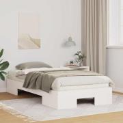 vidaXL Sängram Vit 100 x 200 cm