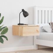 vidaXL Sängbord med låda 2 pcs Brun 37 x 35 x 18.5 cm Massiv furu