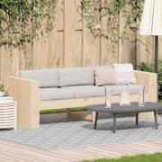vidaXL Trädgårdsoffa Brun 185.5 x 60 x 62 cm Massiv furu