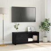 vidaXL TV-bänk Svart ek 90 x 35 x 40 cm Konstruerat trä