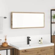 vidaXL Spegel Väggmonterad Artisan Ek 90 x 8,5 x 37 cm Konstruerat trä