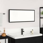 vidaXL Badrumsspegel Svart ek Glas, MDF Stor Spegel Badrumsspegel