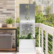 vidaXL Trädgårds integritetsskärm Silver 50 x 140 cm Galvaniserat stål