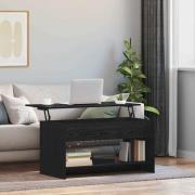 vidaXL Kaffeebord Svart Ek 80 x 50,5 x 41,5 cm Konstruerat trä