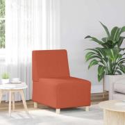 vidaXL | Modulsofa utan armstöd | Orange 55 x 74 x 82 cm Mockatyg