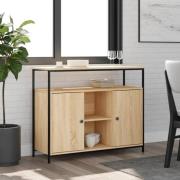 vidaXL Skänk Sonoma Ek 100x35x80 cm Konstruerat trä