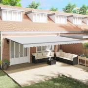 vidaXL Markis Antracit 6 × 3,5 m Metall