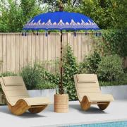 vidaXL Balinesisk Parasol Blå (180-190) x 260 cm