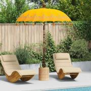 vidaXL Balinesisk Parasol Gul (180-190) x 260 cm