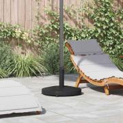 vidaXL Uteparaplyfot Justerbar Svart 48 x 48 x 32 cm Stål, betong