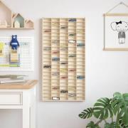 vidaXL Displayfack med lagring Brun 50 x 4,5 x 96 cm Konstruerat trä