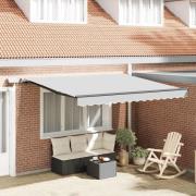 Markis med Manuell Antracit 3 x 2,5 m Metall