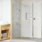 vidaXL Walk-In duschvägg Guld 110 x 6,5 x 190 cm