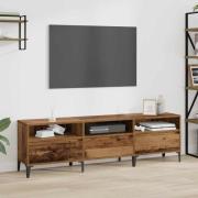 vidaXL TV-skåp Gammalt trä 150 x 30 x 44,5 cm Konstruerat trä och järn