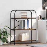 vidaXL Hyllsystem Rökfärgad ek 80 x 30 x 109 cm Konstruerat trä