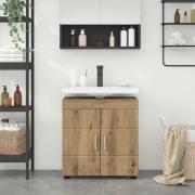 vidaXL Badrumsvaskskåp artisan ek 60 x 34 x 63 cm Konstruerat trä