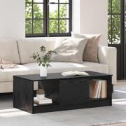 vidaXL Kaffeebord Svart ek 100 x 50 x 36 cm Konstruerat trä