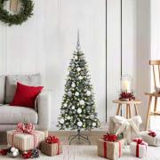 vidaXL Konstgjord julgran Grön 120 cm PVC