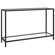 vidaXL Konsolbord transparent 120x35x75 cm härdat glas