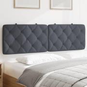 vidaXL Headboard Cushion Dark Grey 152 cm Velvet