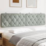 vidaXL Headboard Cushion Light Grey 193 cm Velvet