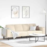 Tygsoffa med kudde Kräm 208 cm Mockatyg