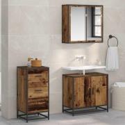 vidaXL Sideboard Gammalt trä 35,5 x 35 x 76 cm