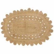 vidaXL Matta Beige 122 x 183 cm Jute