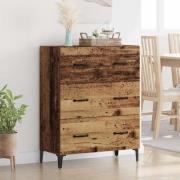vidaXL Sideboard Gammalt trä 34 x 69.5 x 90 cm Konstruerat trä