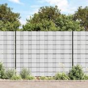 vidaXL Insynsskydd för trädgården 4 st PVC 35x0,19 m vit