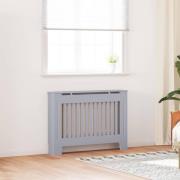 vidaXL Radiatorlock 2 pcs Grå 112 x 19 x 81.5 cm Konstruerat trä