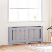 vidaXL Radiatorlock 2 pcs Grå 172x19x81.5cm Konstruerat trä