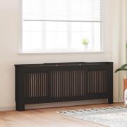 vidaXL Radiatorlock 2 pcs Svart (142-205) x 20.5 x 81.5 cm